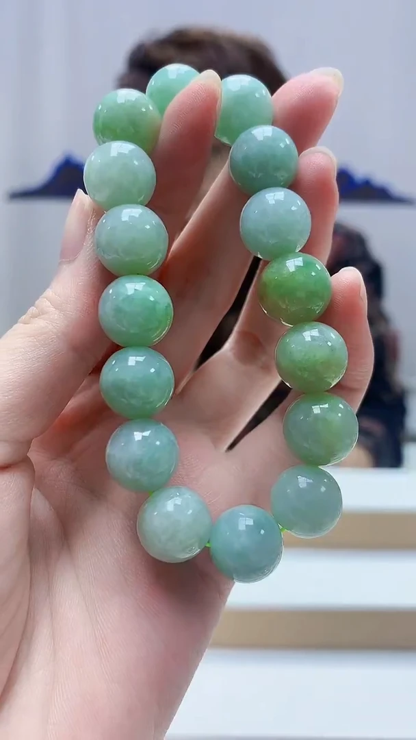 未镶嵌定制翡翠5159zm-毛货手串22