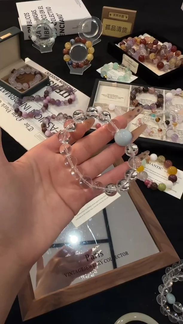 未镶嵌手链水晶白水晶x01