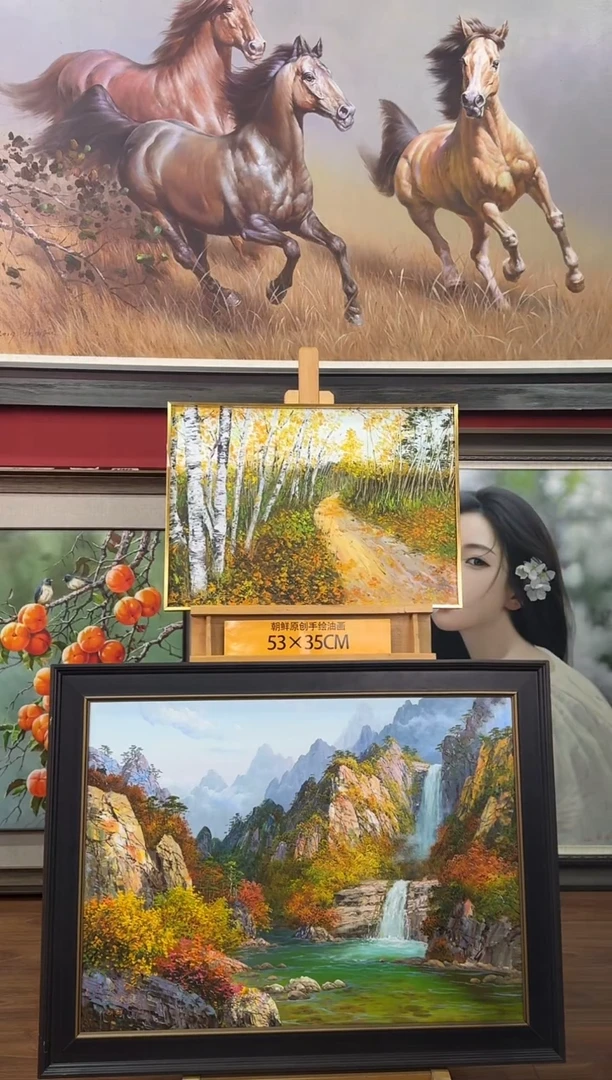 油画【37号】约53*35cm丨朝鲜原创纯手绘孤品油画丨顺丰包邮