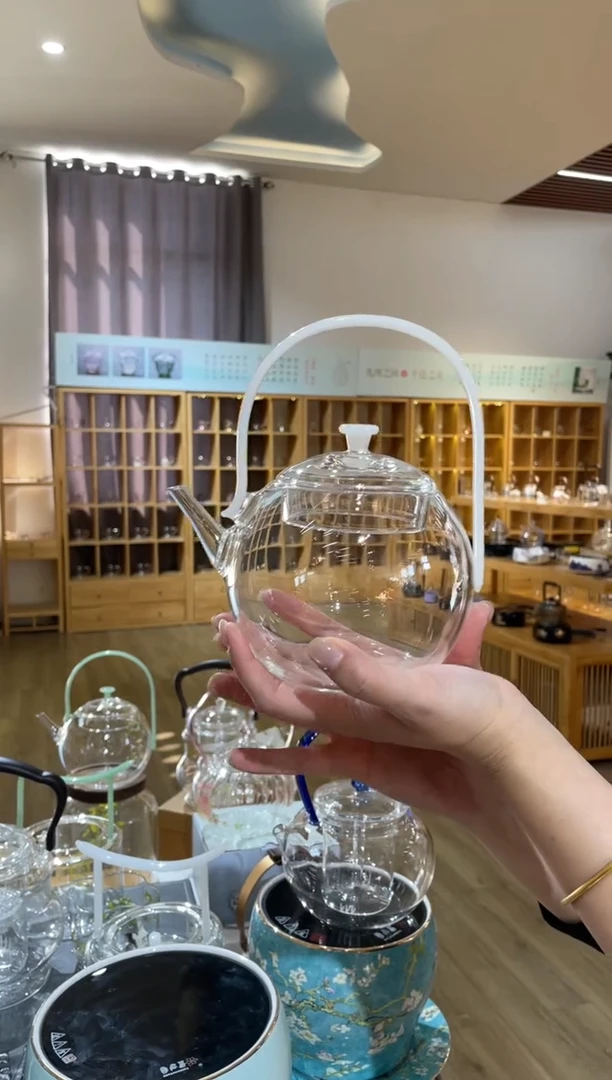 手工艺品玻璃抱月壶白玉把啊啊
