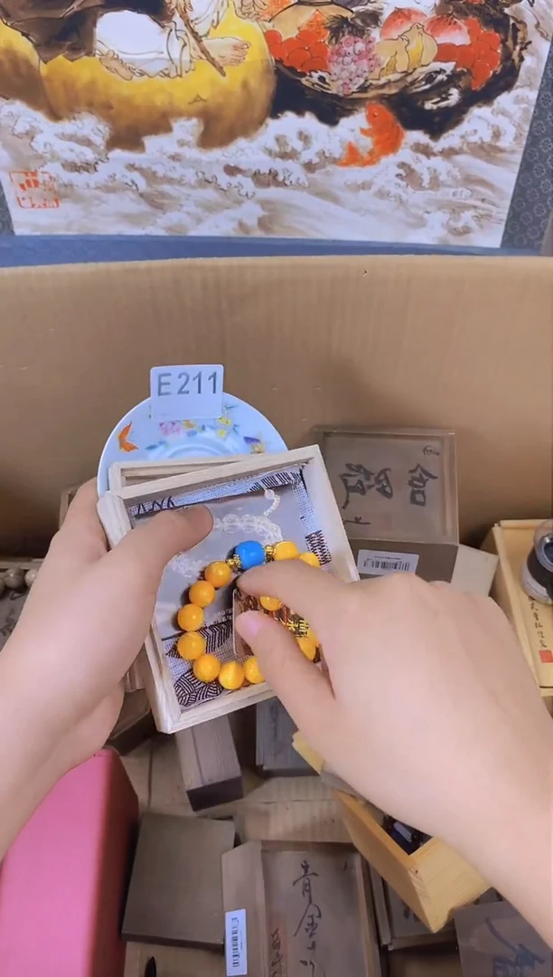 手工艺品琉璃E211瓷器手串多样性发一