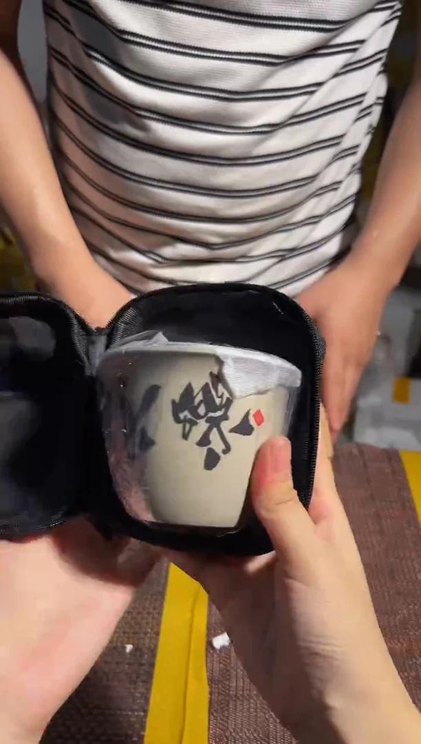 陶瓷茶具摆件旅行套组