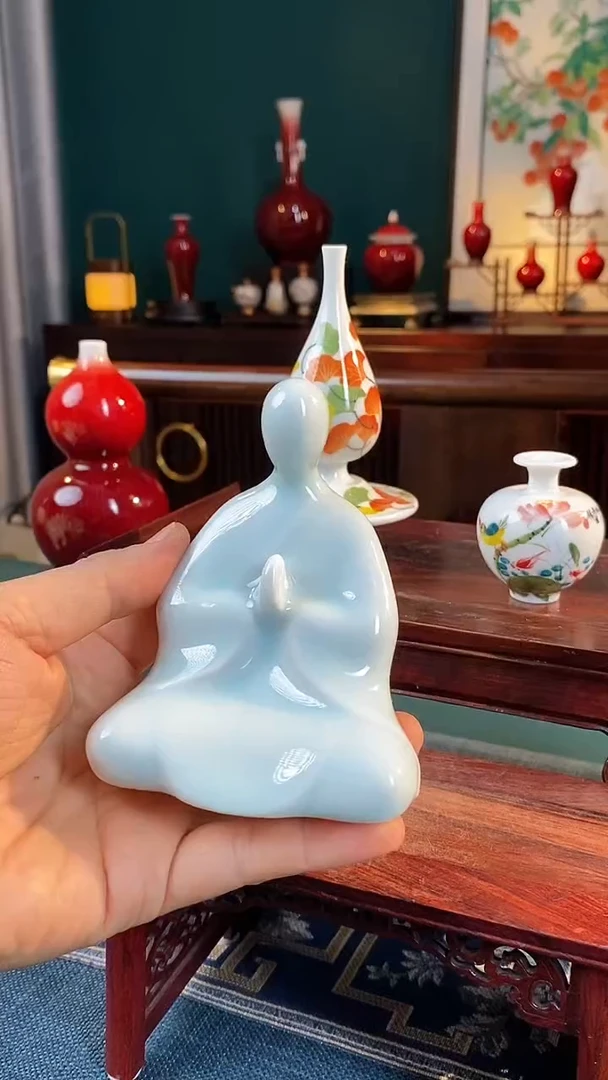 【闪购商品】摆件手工陶瓷无相佛瓷