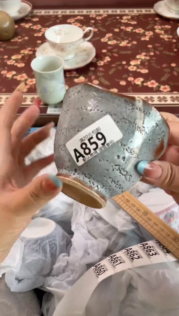 瓷片雨****花瓷器瓷器A859