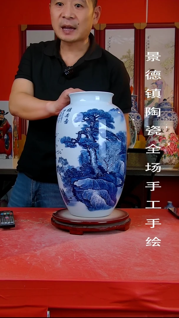 摆件景德镇陶瓷 全场手工手绘
