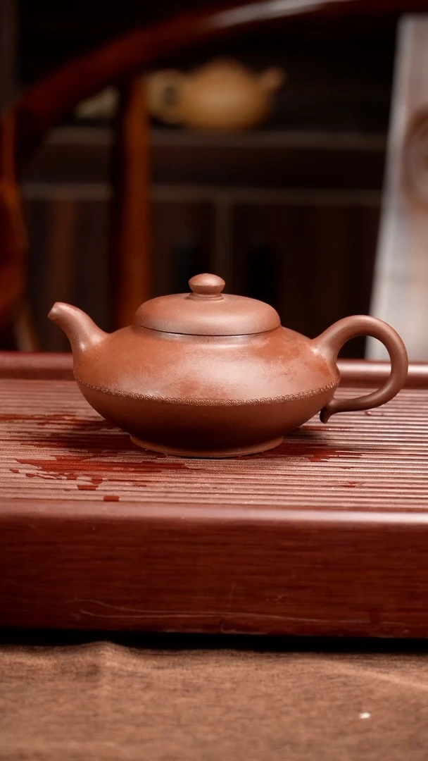 茶壶紫砂宜兴紫砂合欢壶