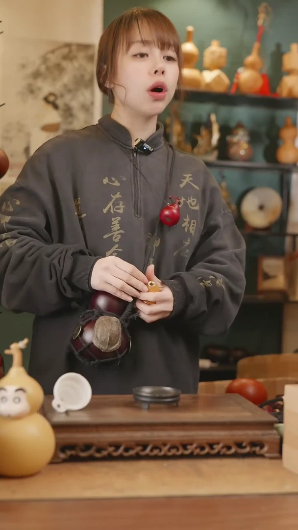 【闪购商品】343号精品天然大漆工艺防渗内胆酒葫芦~