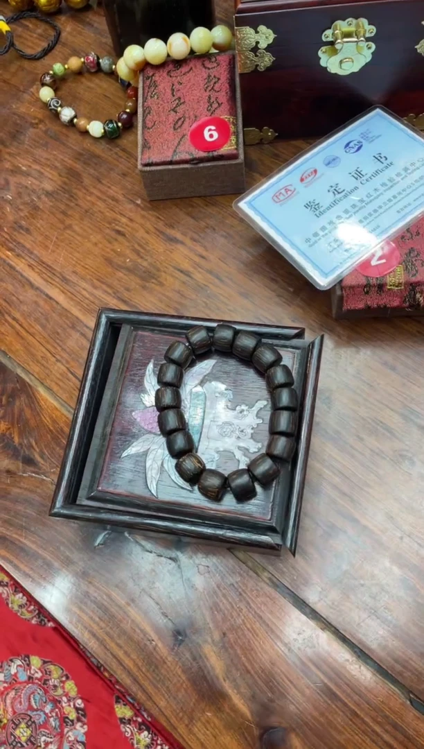 【闪购商品】木金星CX桶珠手串带彩贝盒