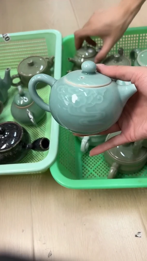 龙泉云间青瓷小米茶器