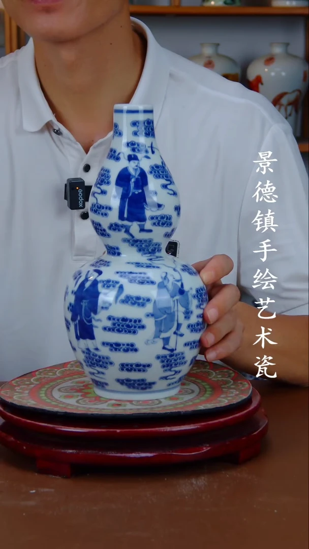 现代景德镇手工手绘陶瓷摆件43