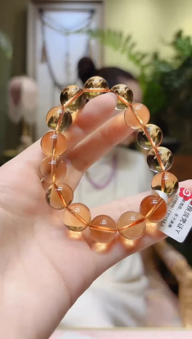 【闪购商品】水晶手串未镶嵌黄水晶手串13.6Y