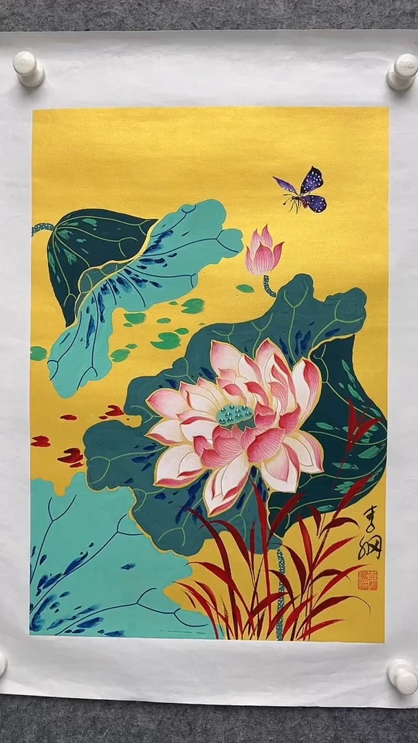 国画李纲-2.7平尺-花鸟国画