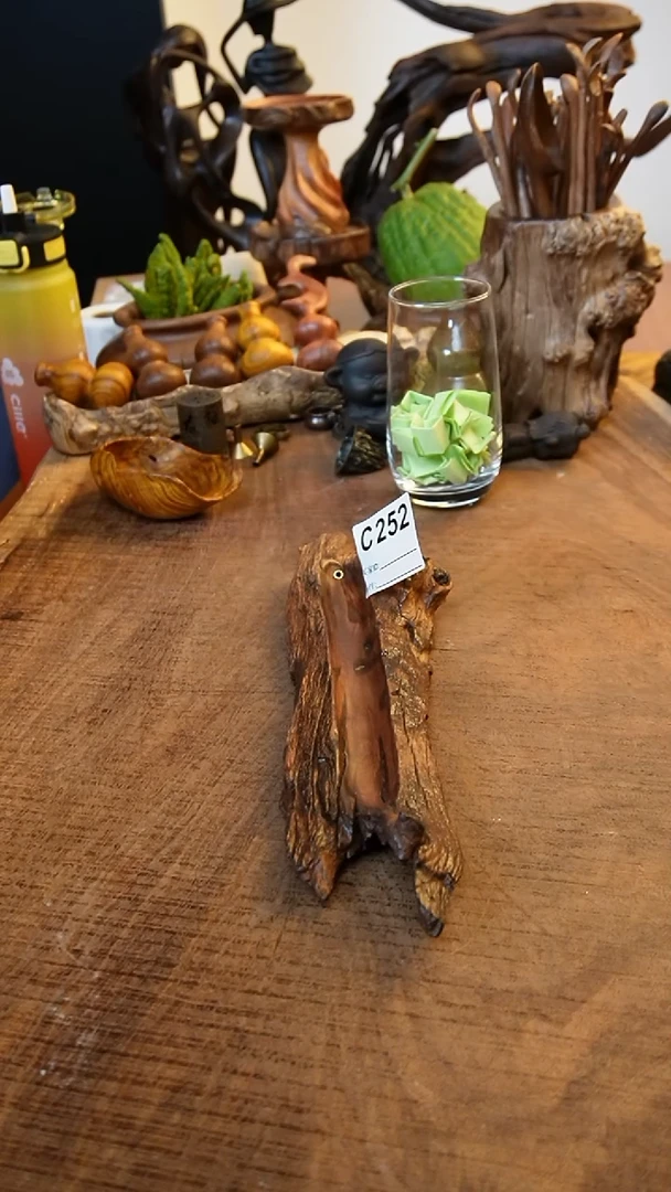 C252鹰瞳手作硬木工艺横香插