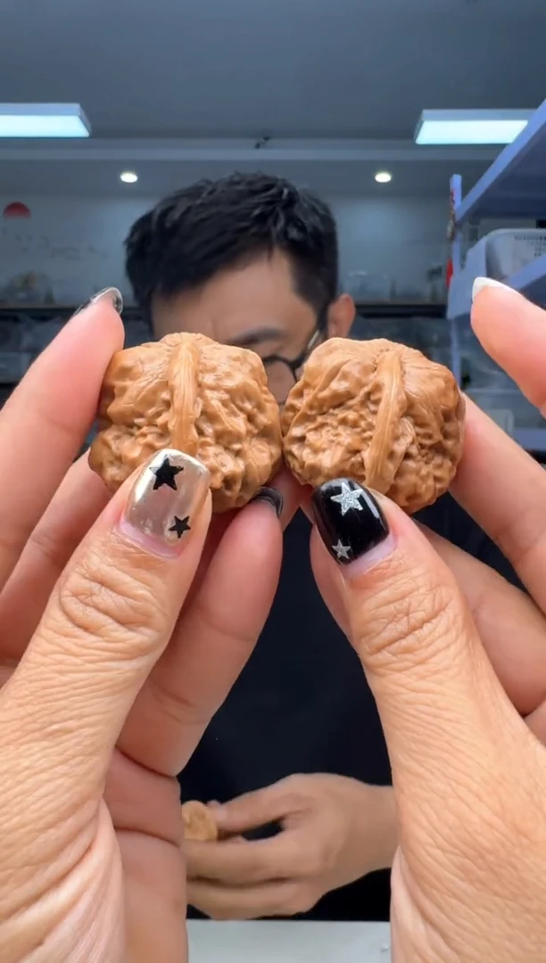 文玩核桃把件36蛤蟆头一帆风顺