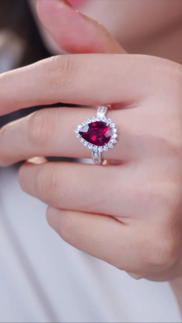 18K金镶嵌戒指碧玺【主石2.51ct  实际以证书为主】