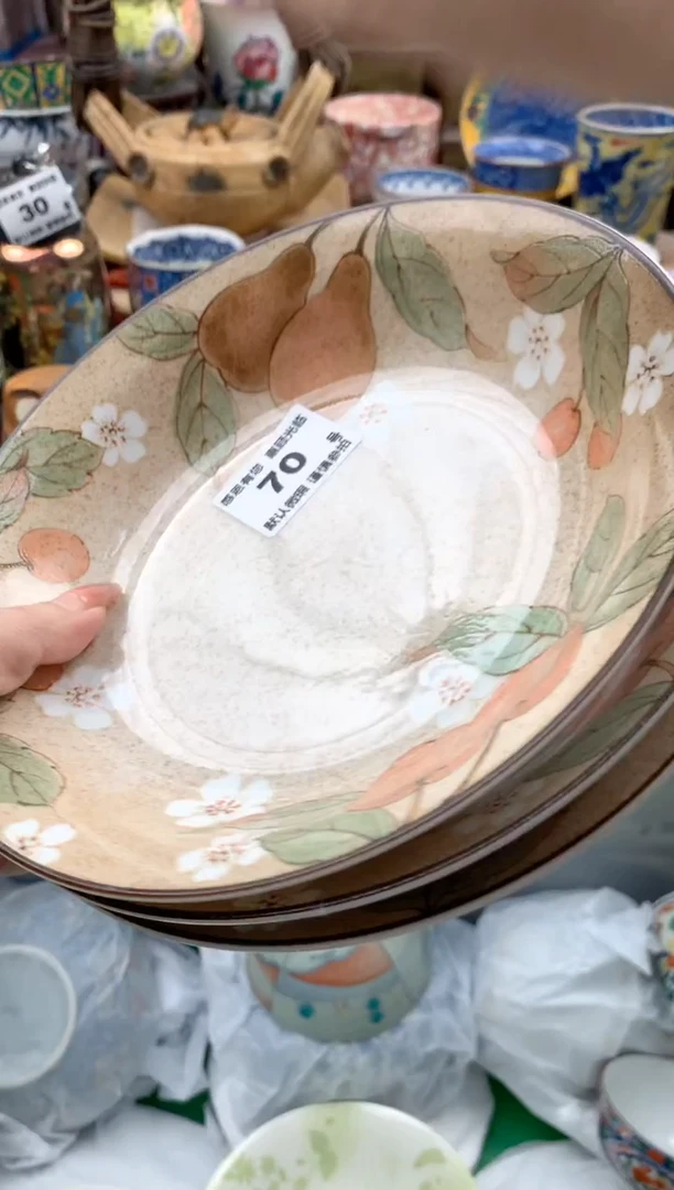 瓷片小*雀70号九姑娘工艺品瓷器