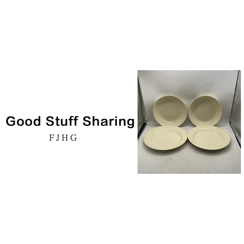 7469 陶瓷2深盘2平盘（深盘口径22.5，高5.5，平盘口径25.5，高3）A110