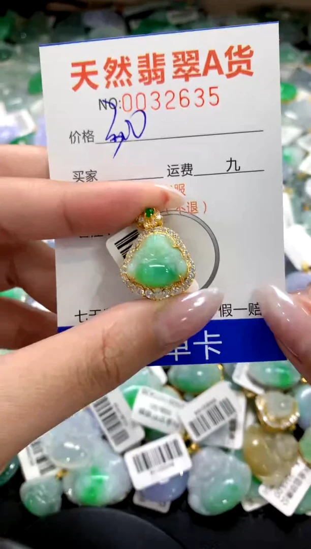 颈饰银S925镶嵌翡翠1