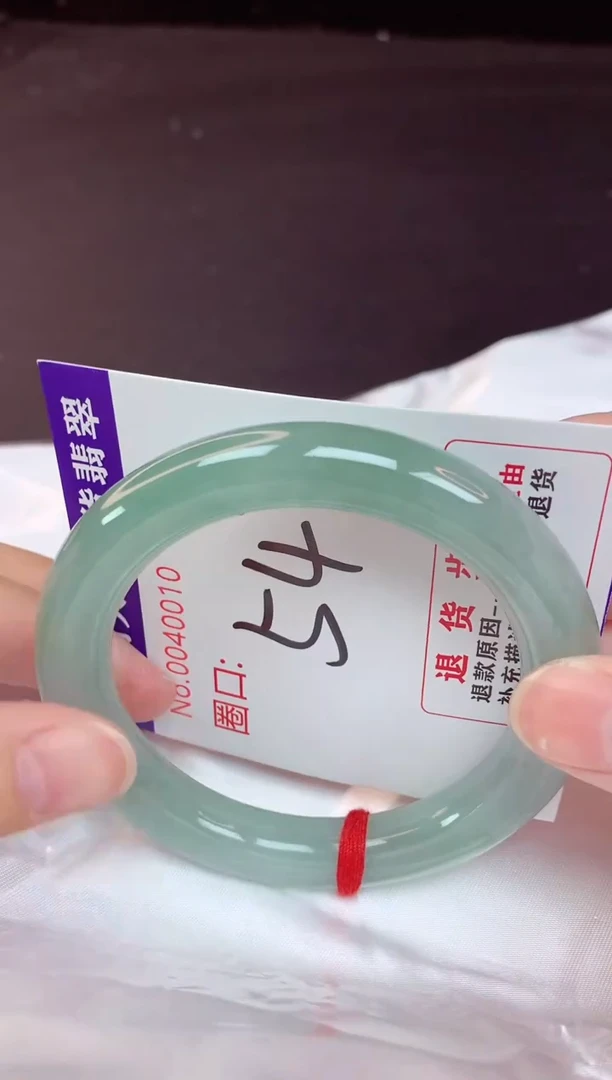 未镶嵌手镯翡翠54（48小时鉴赏期 ）