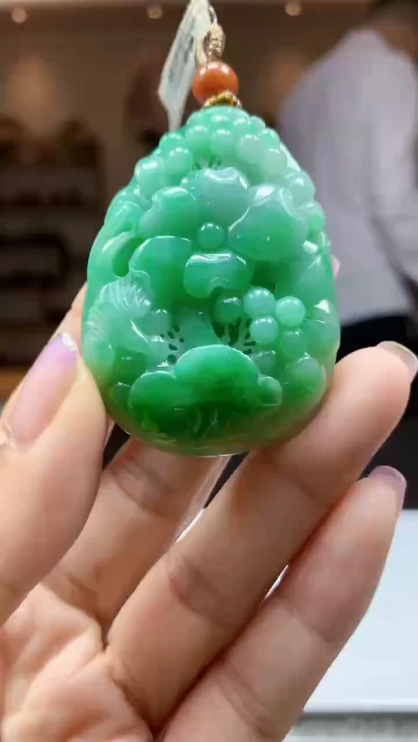 定制翡翠未镶嵌1087jj-毛货挂件44