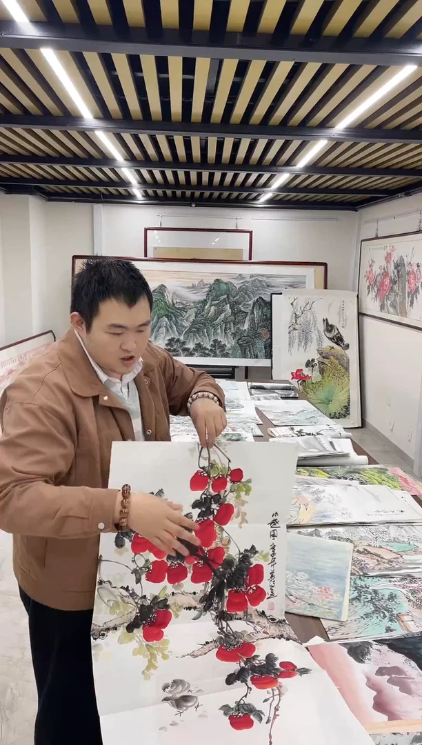 国画阿豪专属链接-玉溪柿子