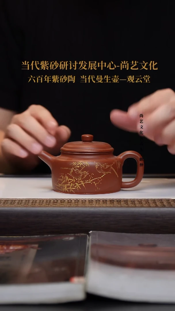 茶壶紫砂宜兴紫砂 紫砂壶 康帝酡红 德钟