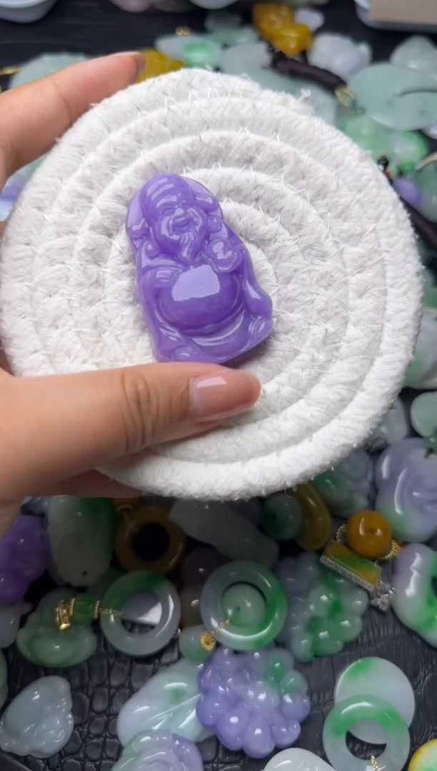 颈饰未镶嵌翡翠缅甸翡翠吊坠