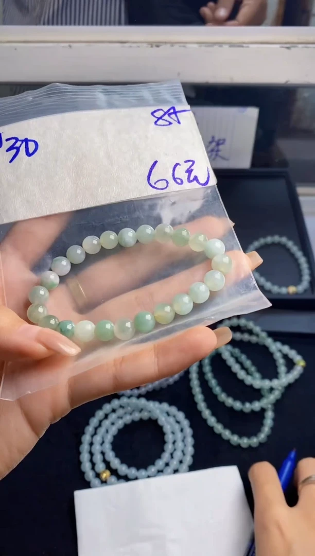 【闪购商品】定制翡翠未镶嵌缅甸天然翡翠手串