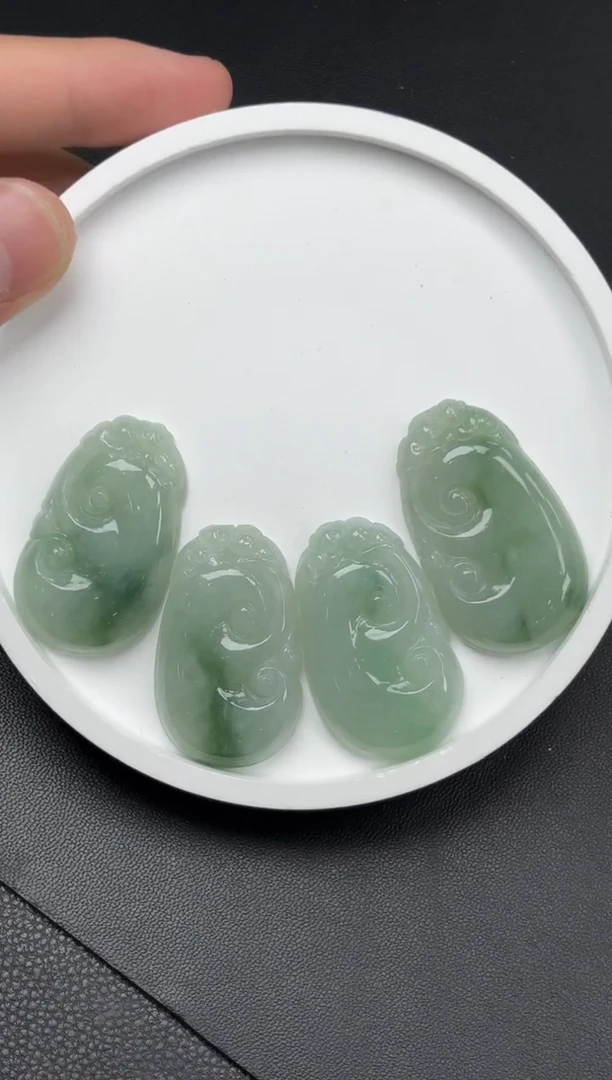 颈饰未镶嵌翡翠K372-1167如意/多样性发一件