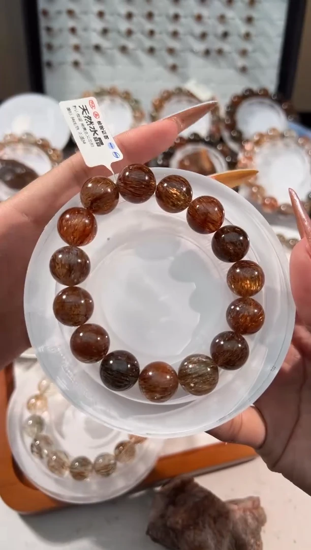水晶手链未镶嵌书*黑金超七14+