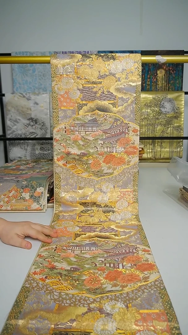织绣织锦46风景花卉1800织