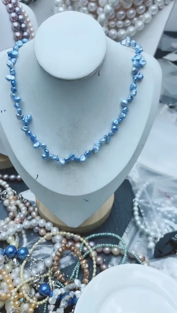 【闪购商品】淡水珍珠颈饰钛钢1