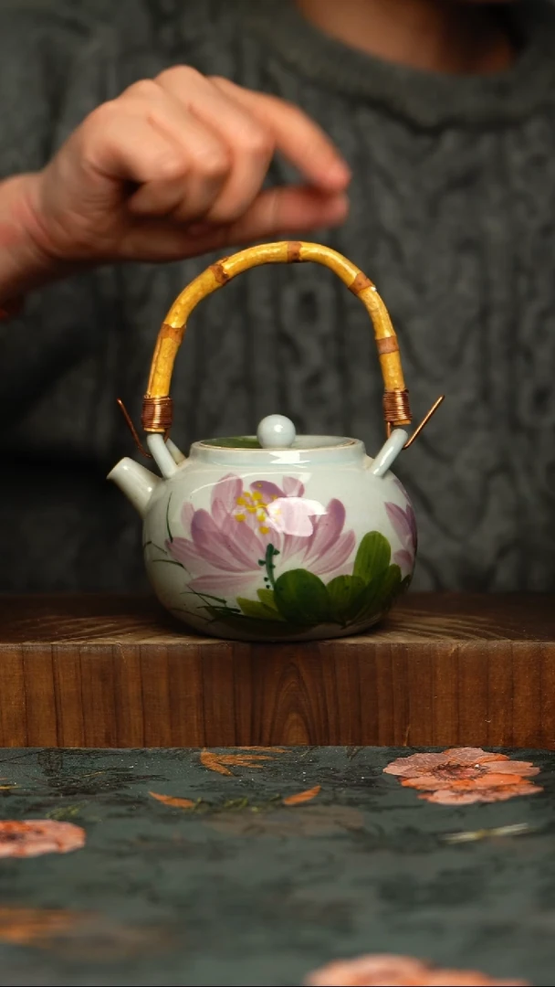 瓷片釉下彩手工手绘同款陶器