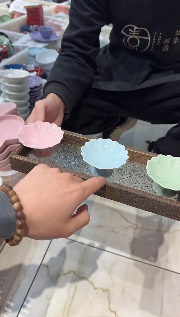 瓷片瓷微瑕商品 介意勿拍 带托盘