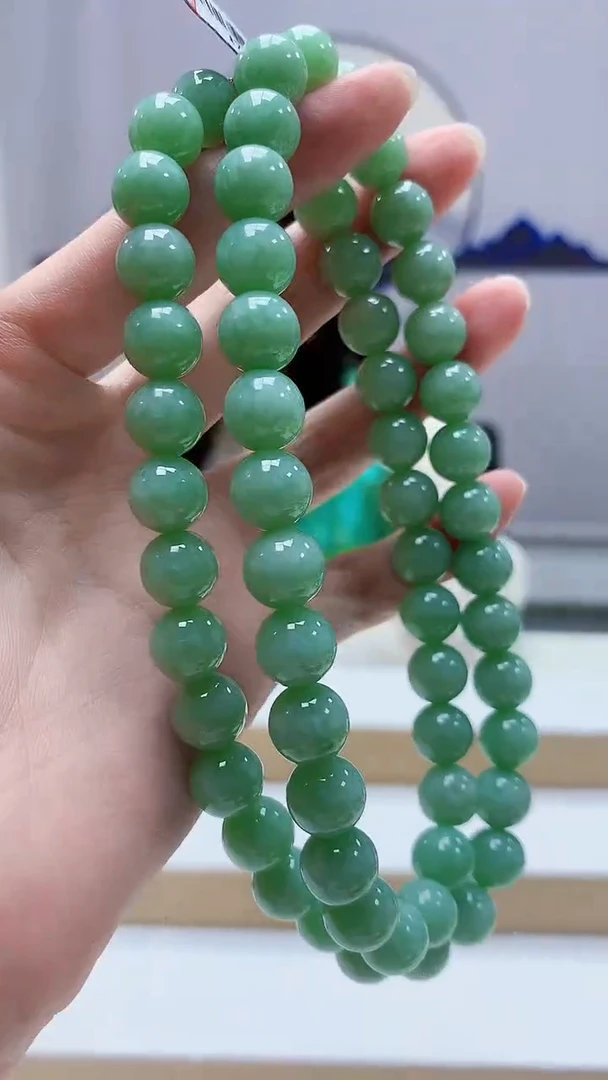 未镶嵌定制翡翠4852zm-毛货珠链140