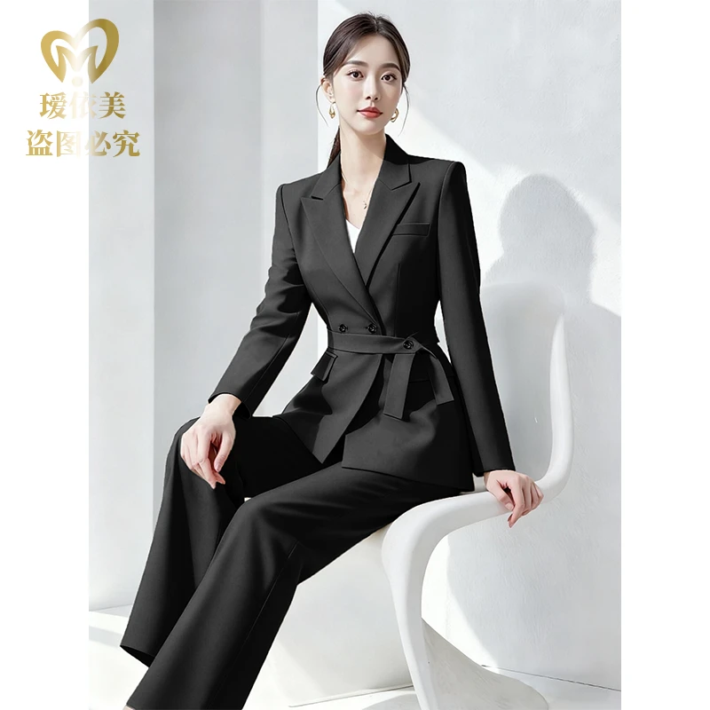 高端西装套装女正装职业装时尚气质显瘦西服女神范面试春秋冬新款