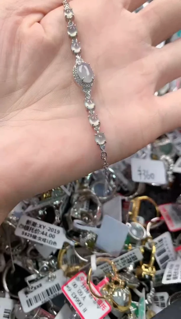银S925镶嵌戒指翡翠8---1
