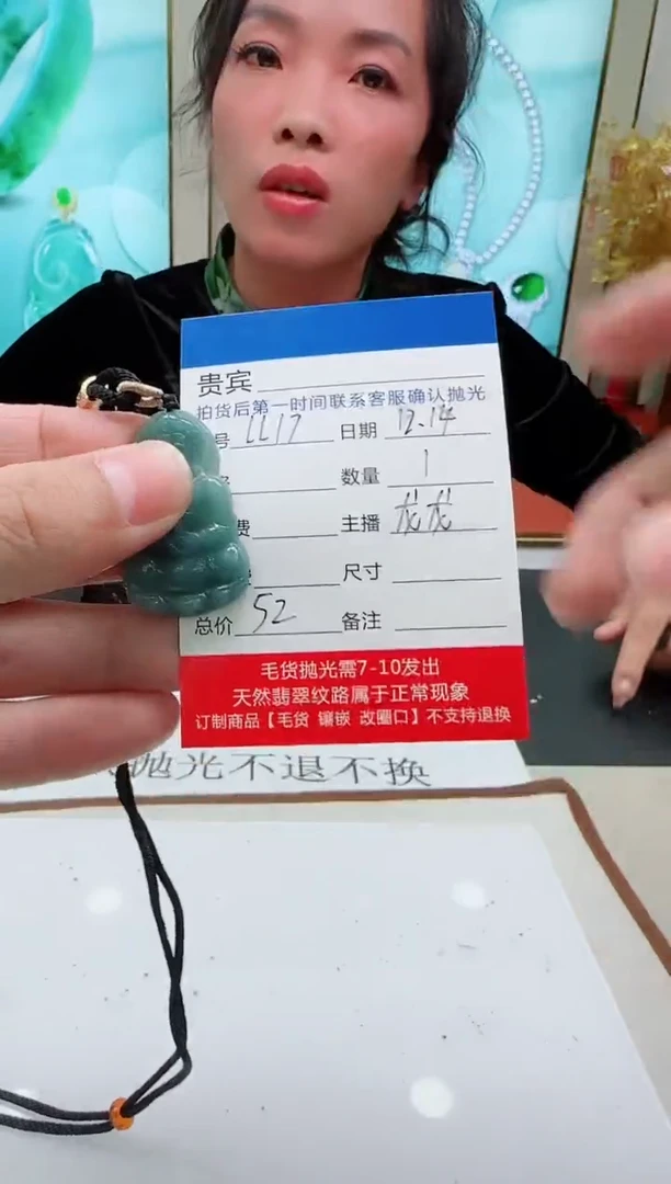 颈饰未镶嵌翡翠LL17翡翠吊坠-多样性发其一