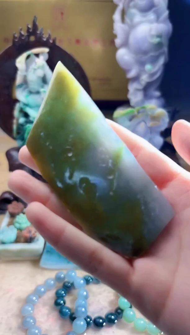 未镶嵌挂件翡翠A货柠优6637