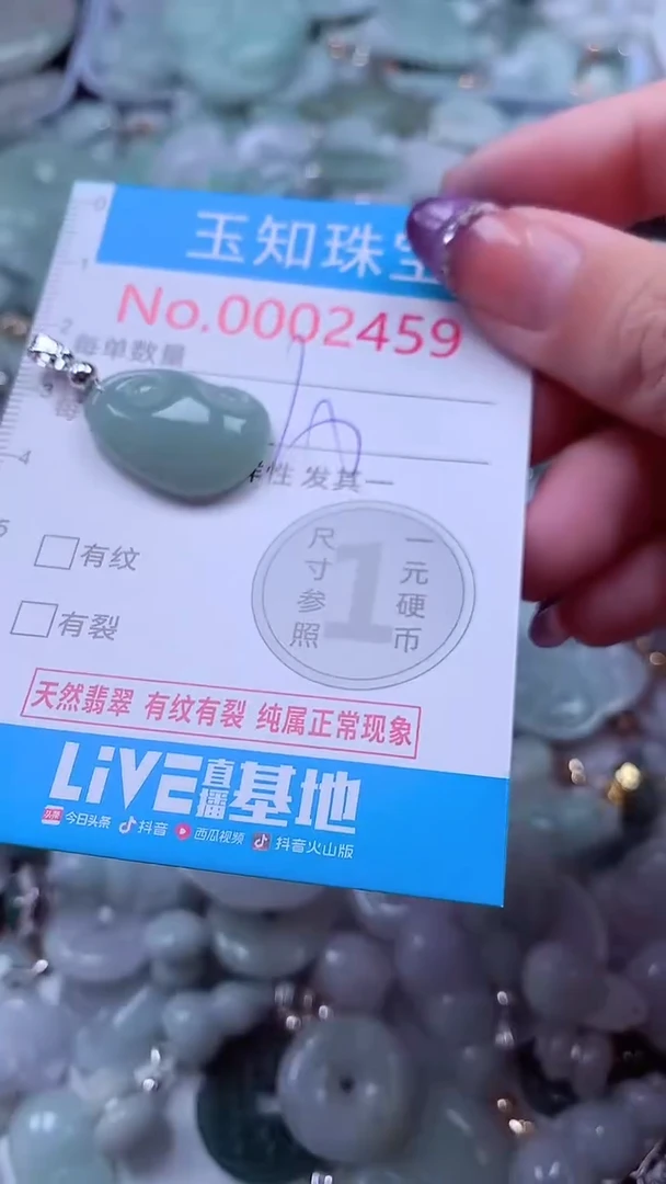 翡翠未镶嵌吊坠(不含链)2459