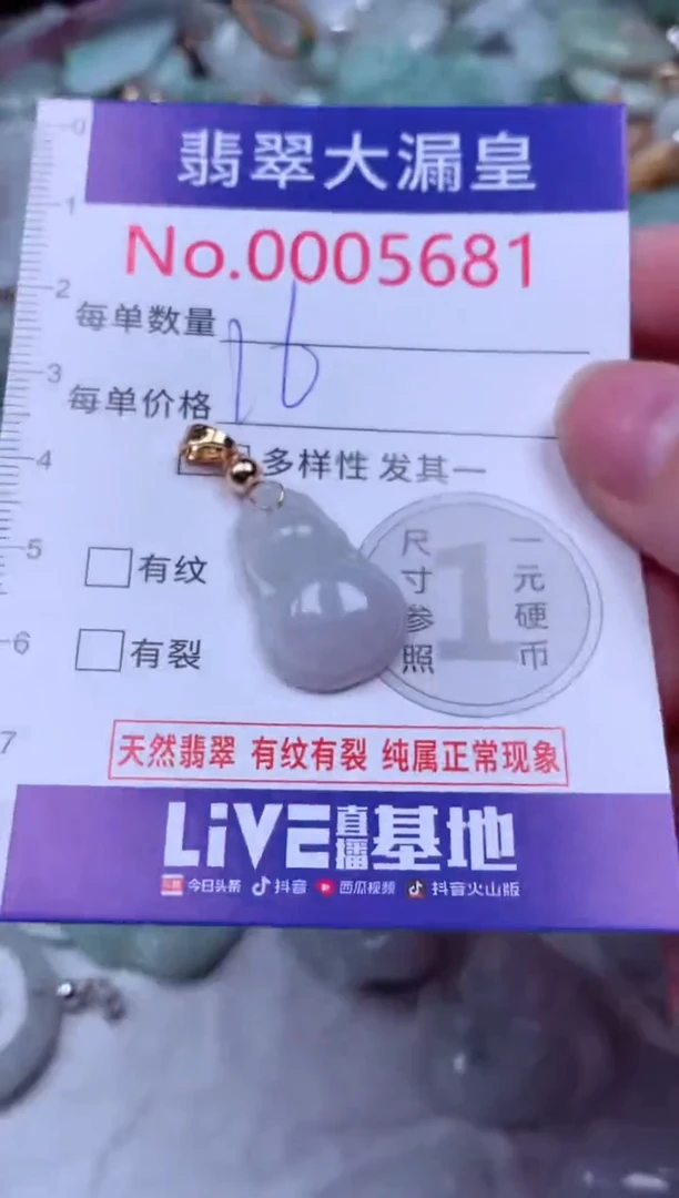 吊坠(不含链)未镶嵌翡翠5681