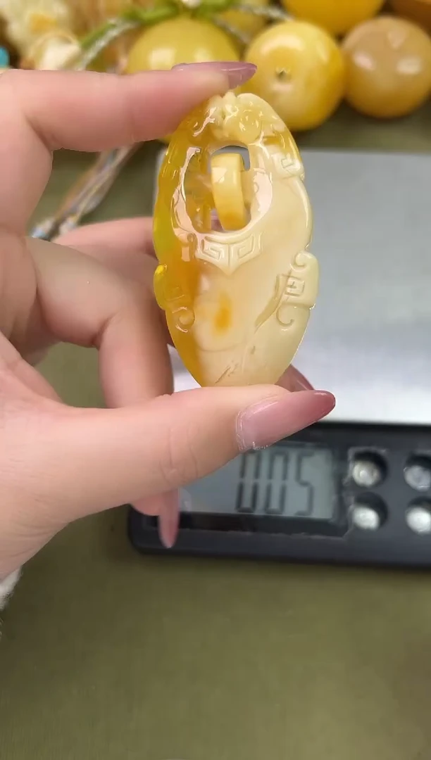 裸石琥珀未镶嵌琥珀蜜蜡吊坠