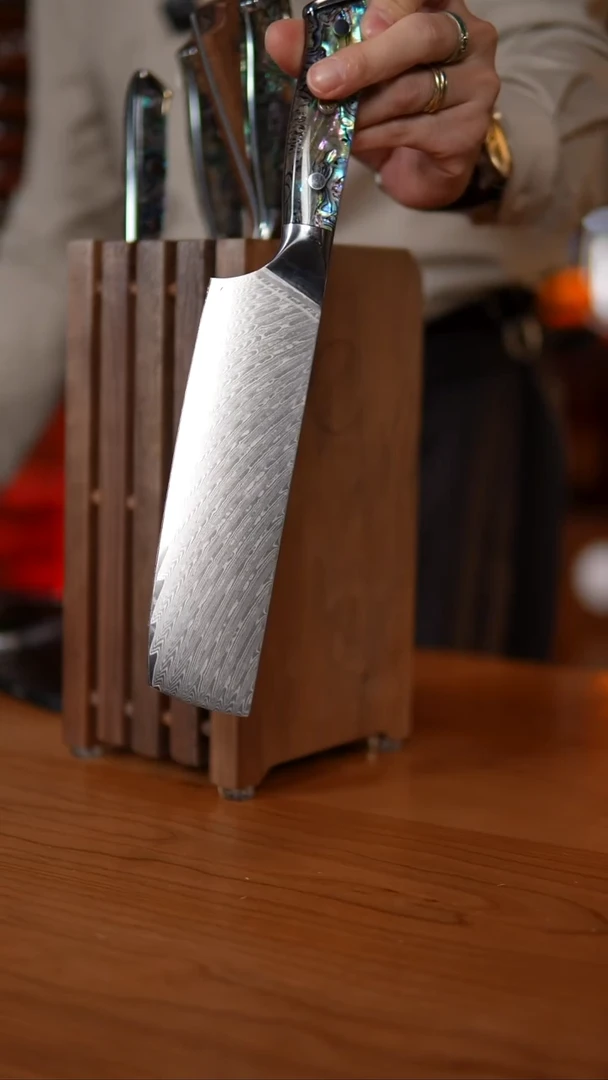 当代10.31大马士革刀【小菜切】