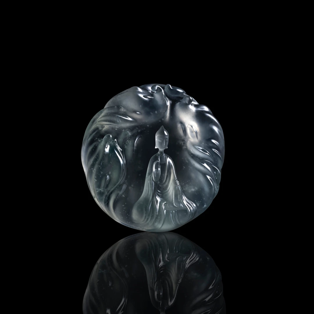 缅甸天然A货翡翠平安扣吊坠挂件定制