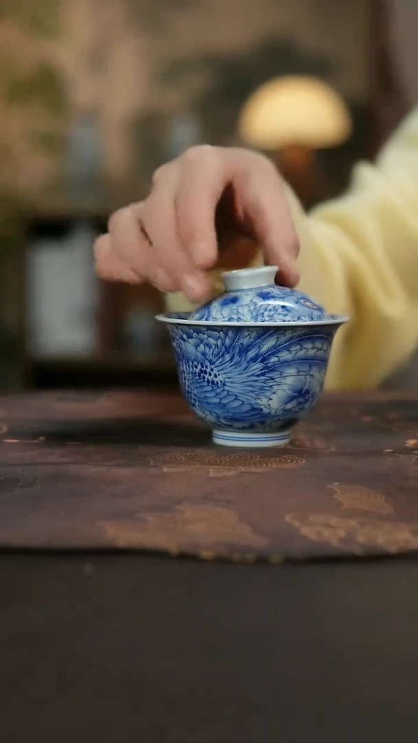 景德镇陶瓷杯碗柴烧多人