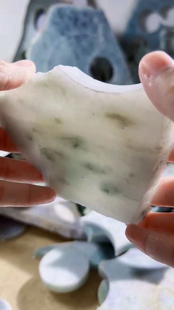 翡翠裸石缅甸翡翠A货柠6145