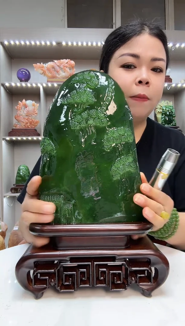 石材岫玉180山水