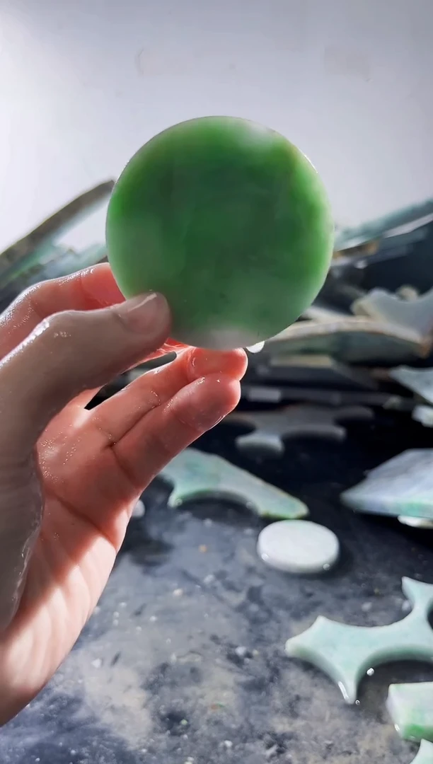 裸石翡翠缅甸翡翠A货文648