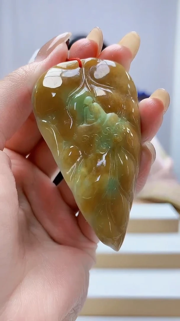 未镶嵌定制翡翠4812MM-毛货挂件94