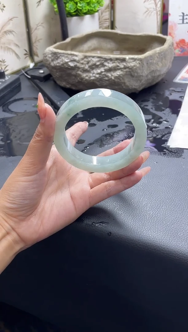 未镶嵌手镯定制翡翠S****君正圈AJC07SZDZS